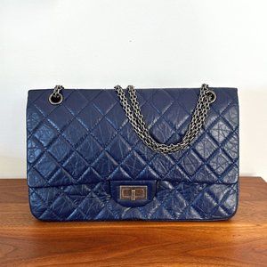 Chanel Aged Calfskin Quilted 2.55 Reissue 227 Flap - Blue